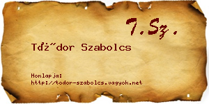 Tódor Szabolcs névjegykártya